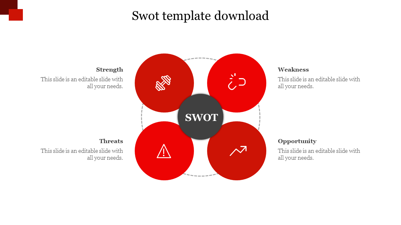 Free - Get our Premium SWOT Template Download PPT Slide Themes